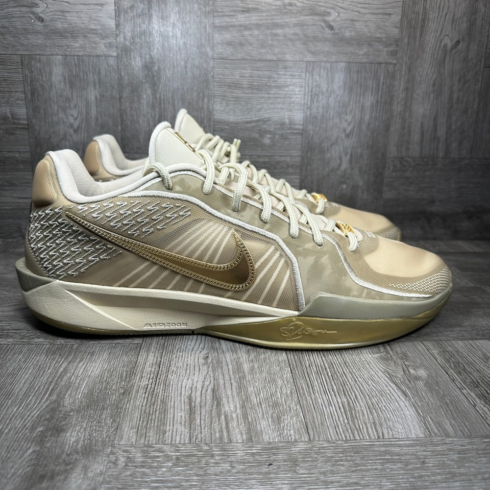 Nike Sabrina 2 Basketball Mens 13 Light Bone Gold Athletic NEW HF1799-200